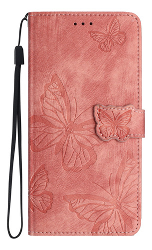 Funda Para Huawei Nova5t/honor 20/9x Lite, Cartera, Soporte Para Pulsera, Ranura Para Pulsera, Piel Estampada Con Mariposas