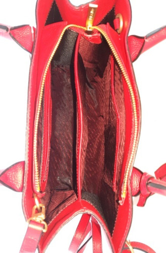 Imagem 5 de 5 de Bolsa Feminina Grande Couro Estruturada Sacola Transversal