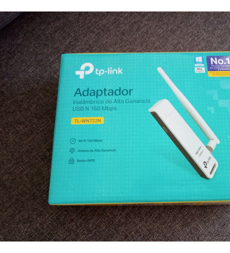 Adaptador Usb Wifi Inalámbrico Tp Link Tl-wn722n 150mbps