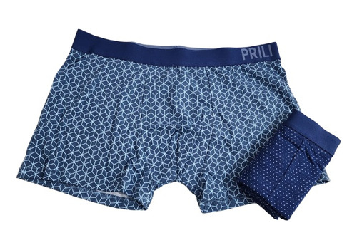 Boxer De Algodon De Hombre Prili X 2 Unidades