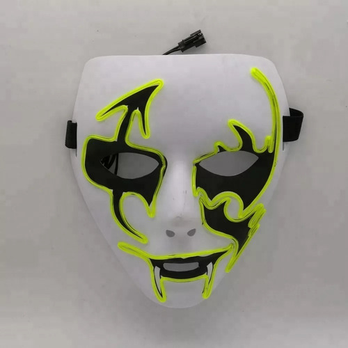 Imagen 3 de 5 de Mascaras Led Neon Halloween, Fiestas Y Carnaval Oferta!!