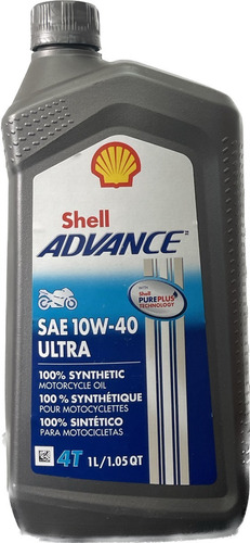 Shell Advance 10w40 Ultra 4t - 6 Litros