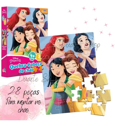 Quebra-Cabeça Gigante Princesas - 28 Pçs