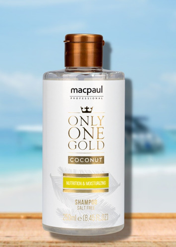 Shampoo Coconut Sem Sal Only One Gold Macpaul - 250ml