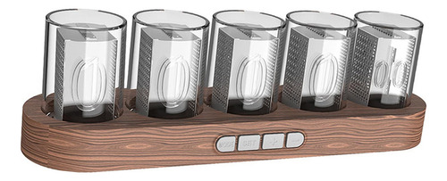 Nixie Tube Clock Despertador Digital Ajustable Usb Madera