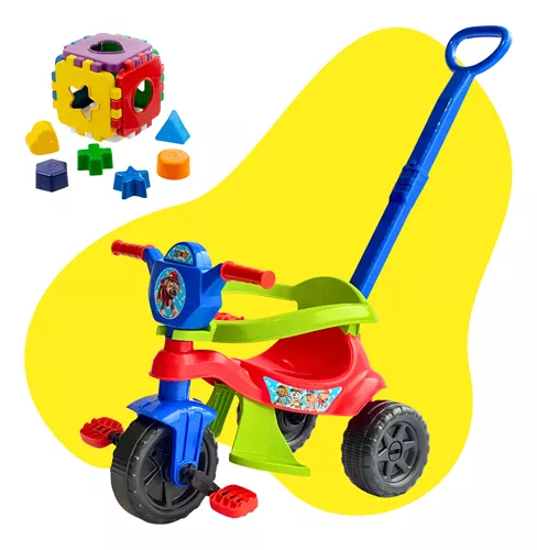 Triciclo Totoka Plus Motoca Velotrol Infantil Moto Bebe Full