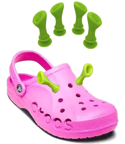 Jibbitz Orejas Shrek Big Para Crocs C/4 Piezas 5.5cm 