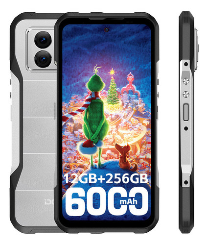 Doogee V20 Pro Robusto Smartphone Dual Sim 12gb + 256gb 6000mah Celular 4g Teléfono Móvil Silver