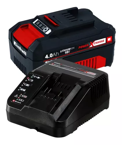 Bateria Y Cargador Rápido Einhell 18v 4ah Power Exchange