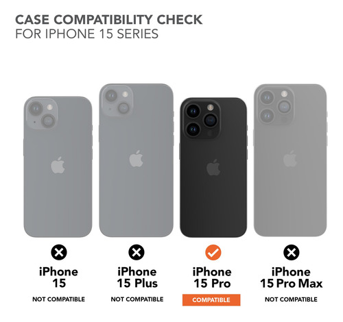 Capa Rokform Crystal Series Magnetic Clear Para iPhone 15 Pr