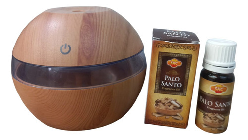 Humidificador Redondo + Fragancia De Palo Santo