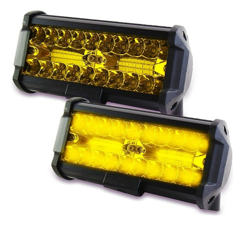 Barra De 40 Luces Led Ámbar De 120w 7 In Para 4x4 Jeep