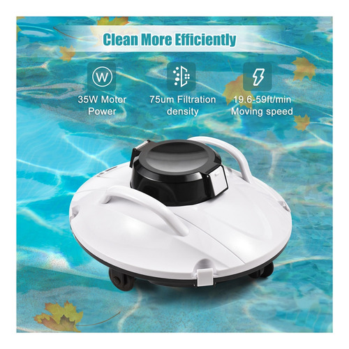 Robot Limpiador De Piscinas Automático 5000mah Inteligente