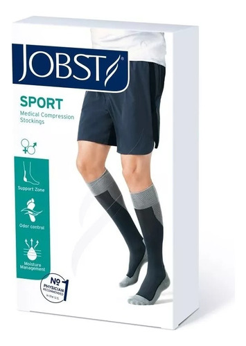 Media De Compresión Jobst Sport 15-20 Mmhg Hasta La Rodilla