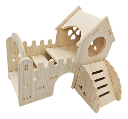 Hamster De Madera Hut Huteway Fun Accesorios De Jaula De