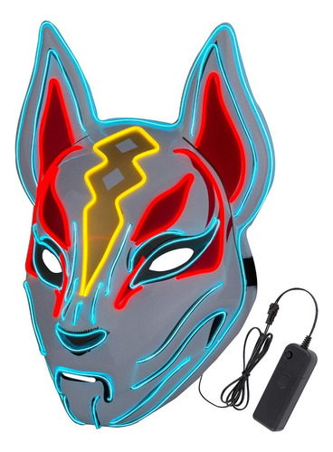 Máscaras De Zorro Para Halloween Zoon Mask Con Luz Led