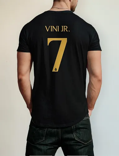 Remeras Real Madrid Algodon Fan 7 Vini Jr, 10 Modric, Etc