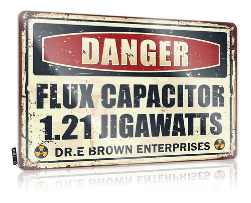 Doc Brown Back To The Future Flux Capacitor 1.21 Cartel