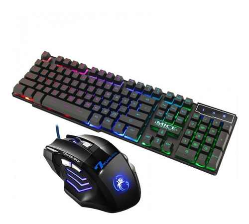 Combo Gamer  An-300  Rgb Teclado Y Mouse 7 Botones