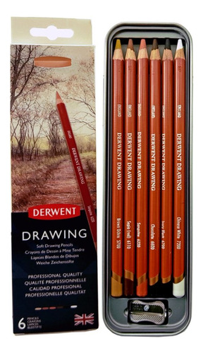 Lapices Color Derwent Drawing X 6