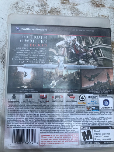 Assassins Creed Ii Playstation 3 (Usado)