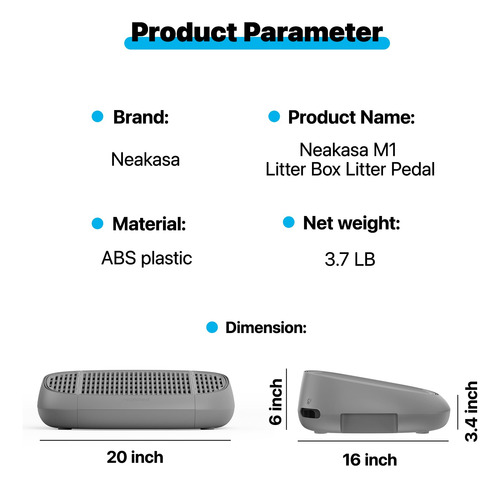 Banqueta Cat Pedal Step Neakasa M1 Com Filtro Para Caixa San