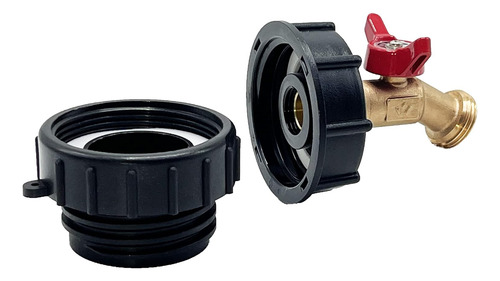 Adaptador De Agua Ibc 275-330gal Npt 2 Grifo De Válvula De