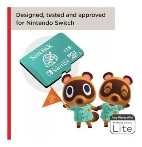 Tarjeta de memoria Sandisk de 512 GB para Nintendo Switch