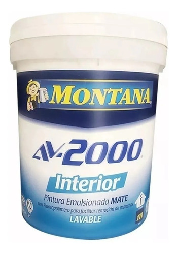 Cuñete De Pintura Interior Av-2000 Blanco Montana