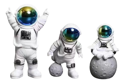 Figura De Astronauta, Juguetes Educativos, Adorno, 3 Piezas