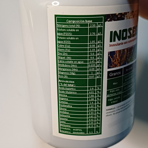 Inoseed. Inoculante Con Nanonutrimentos Para Semillas.