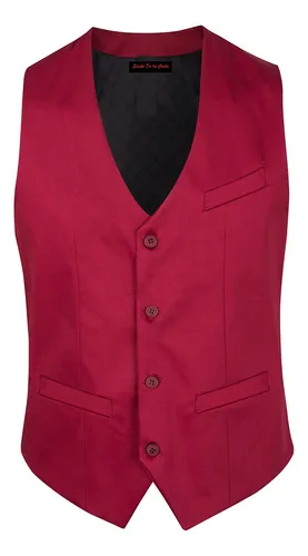 Chaleco rojo hombre de vestir online