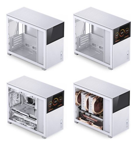 Gabinete Matx Alumínio Jonsbo D31 Mesh Screen (com Tela Lcd) Cor Branco