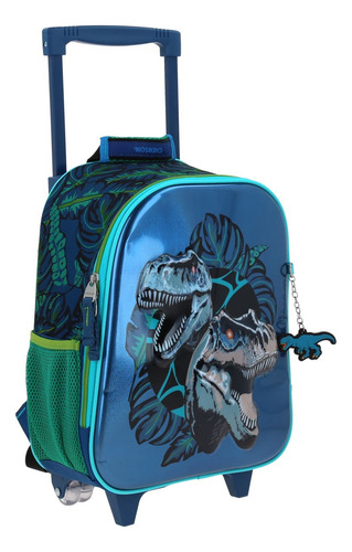 Mochila Dinosaurio Raptors Kinder Con Carro Co70579-9