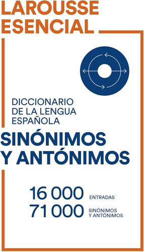 Libro: Diccionario Esencial De Sinónimos Y Antónimos