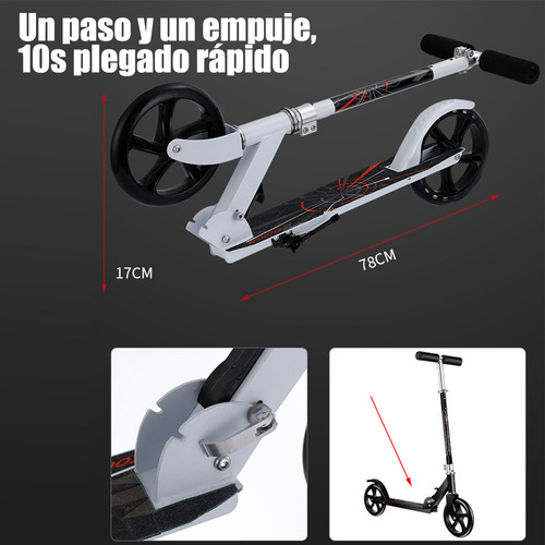 Skate diabo em pé Nayumi ABEC-7 para crianças azul