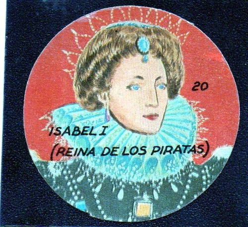 Piratas 1968. Figurita N° 20 Isabeli. Exelente Mira!!!!