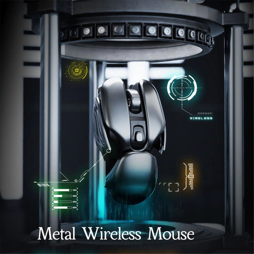 Imagen 5 de 5 de Mouse Gamer Inalambrico Silencioso Metalico Px2 2.4g