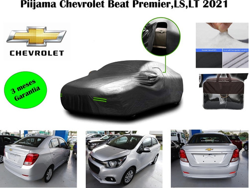 Pijama Para Carro Chevrolet Beat Premier 2021 Con Cremallera