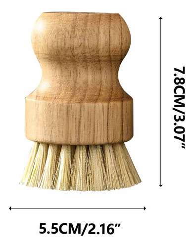 Cepillo De Madera Para Fregar Platos De Madera, Cepillo Para