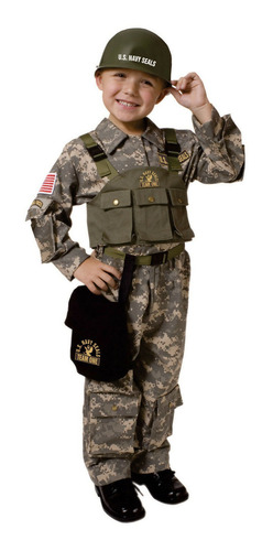 Disfraz Talla 4t Para Niños De Soldado Militar Halloween