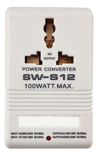 Convertidor De Voltaje De 100 W, Adaptador De Viaje Ac110 V/
