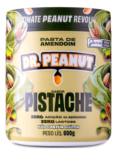 Pasta De Amendoim Dr Peanut Zero Lactose (600g) - Pistache