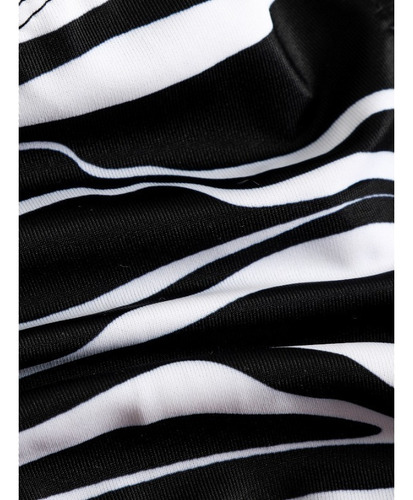Traje De Baño De Dos Piezas Con Estampado Sexy Y Sin Espalda