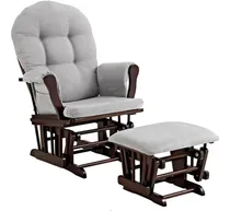 Comprar Silla Mecedora\u002Fbanco Maternidad Lactancia Bebe Espresso\u002Fgris