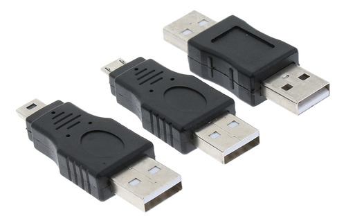 10 Unids Usb Mini Adaptador Convertidor Carga A Micro Usb