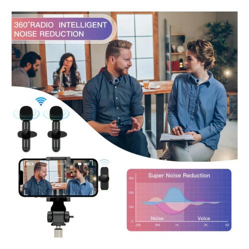 Micrófono Lavalier Inalámbrico Micrófono De Solapa Para Ipho