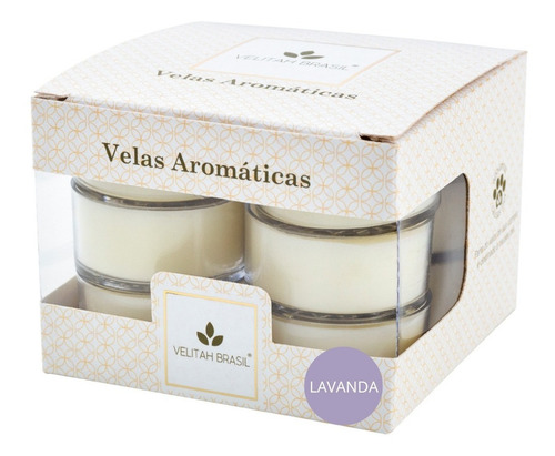 Imagem 8 de 8 de Kit 4cx Vela Aromática Com 12 Mini Velas Cada Total 48 Unid