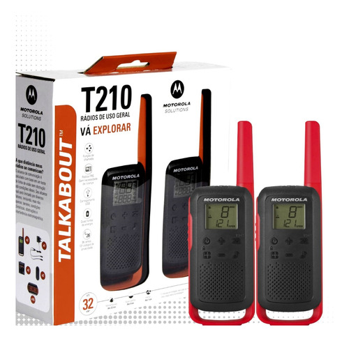 Rádio Comunicador Motorola Talkabout T210br Uhf Original +nf