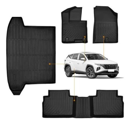 Tucdad For Hyundai Tucson Floor Mats Quot; Cargo 7n17f